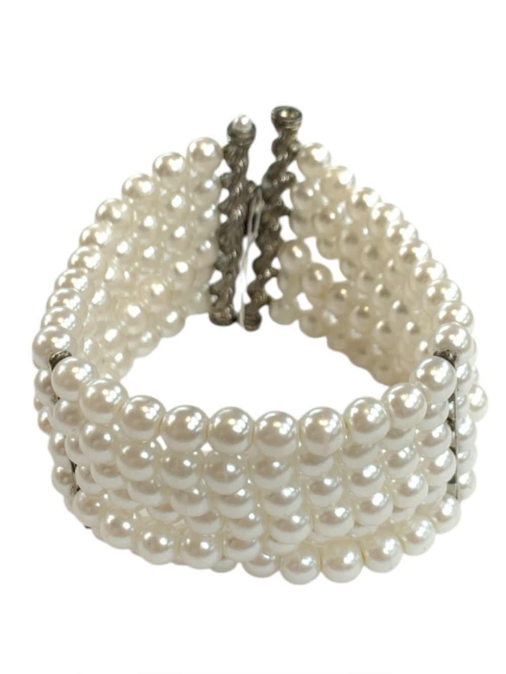Classic White Pearl Multi-Strand Bracelet